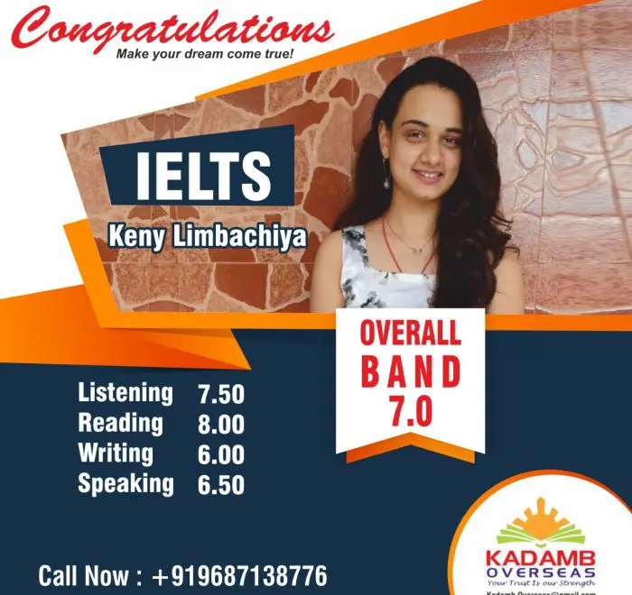 Kadamb Overseas - IELTS 7. Band