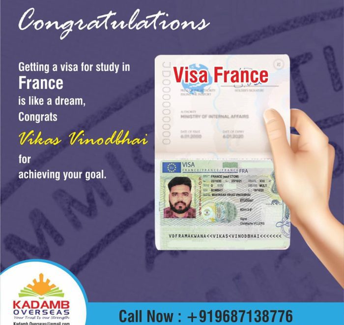 Visa Approved France - Kadamb Overseas