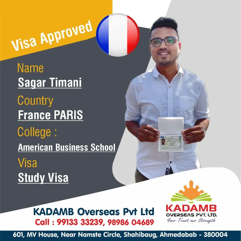 Kadamb Overseas - Visa Success France