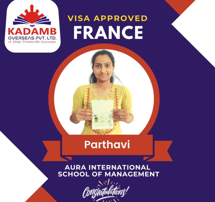 Parthavi - France Visa Approved