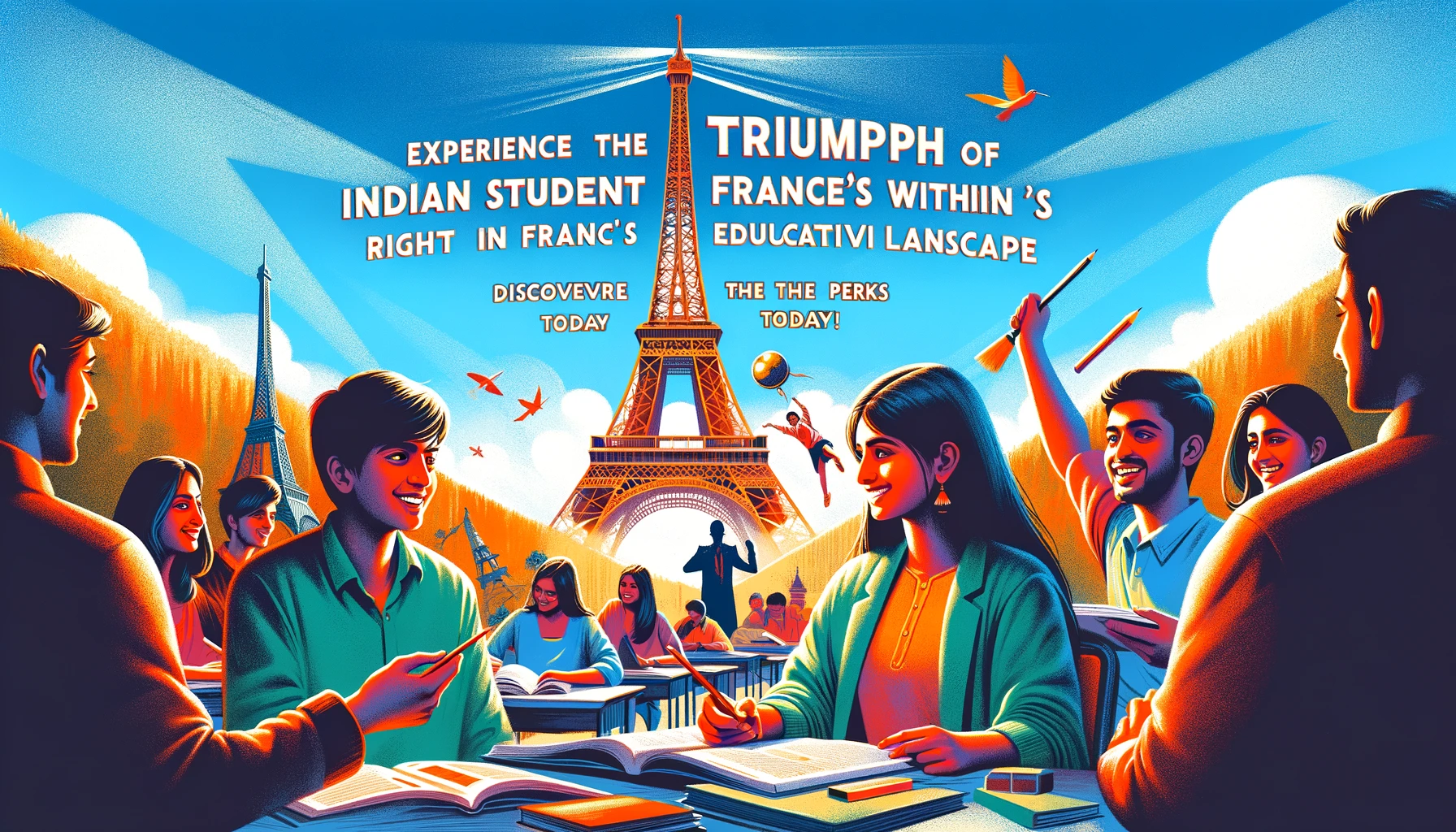 Indian Students Triumph in Eiffel Tower's Shadow - The Perks of French Education!