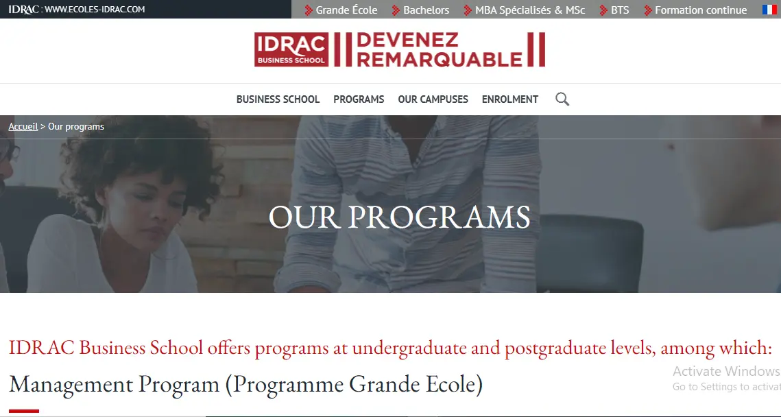 idrac-business-school-france-tuition-fee-eligibility-scholarship