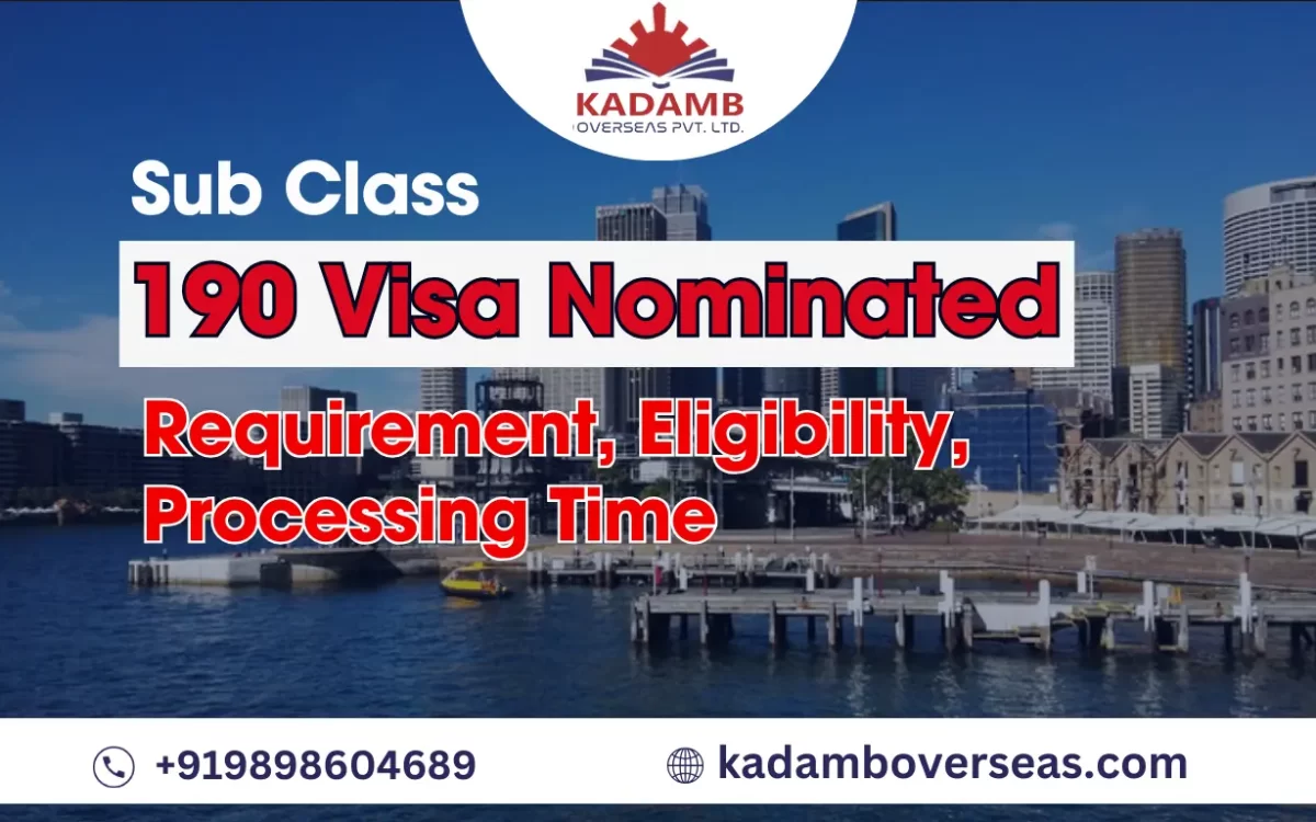 190 Visa Nominated, Requirement, Eligibility Processing Time, Point