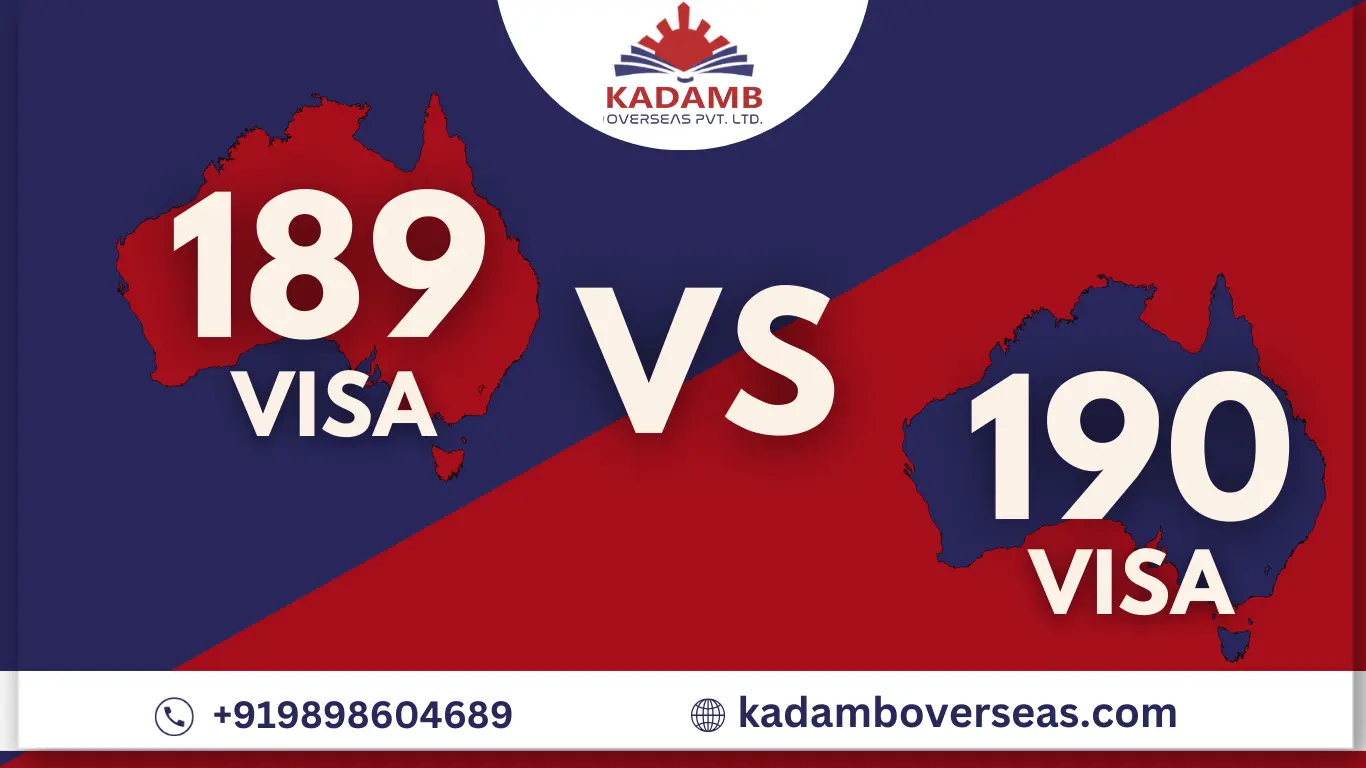 Difference between 189 and 190 visa