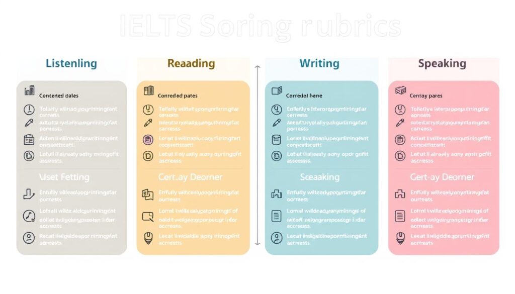 IELTS scoring rubrics