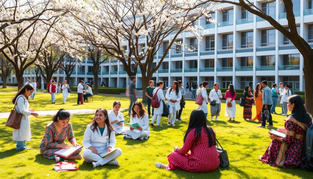 campus life for international nursing students