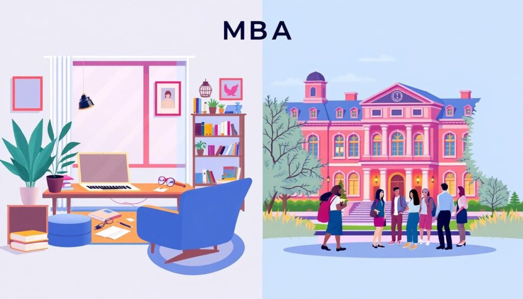 online vs on-campus MBA programs