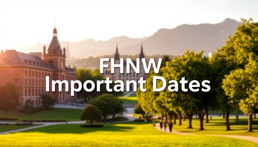 FHNW Important Dates