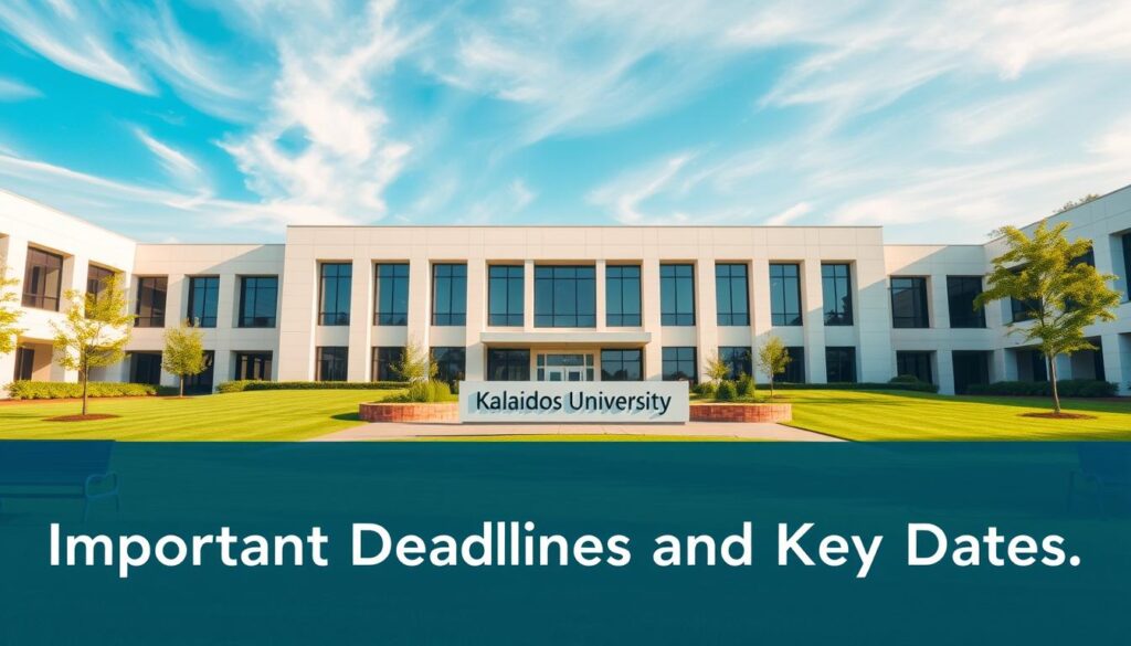 Kalaidos University application deadlines