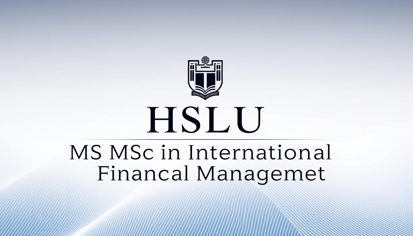 MSc in International Financial Management tuition fees, requirements at hslu