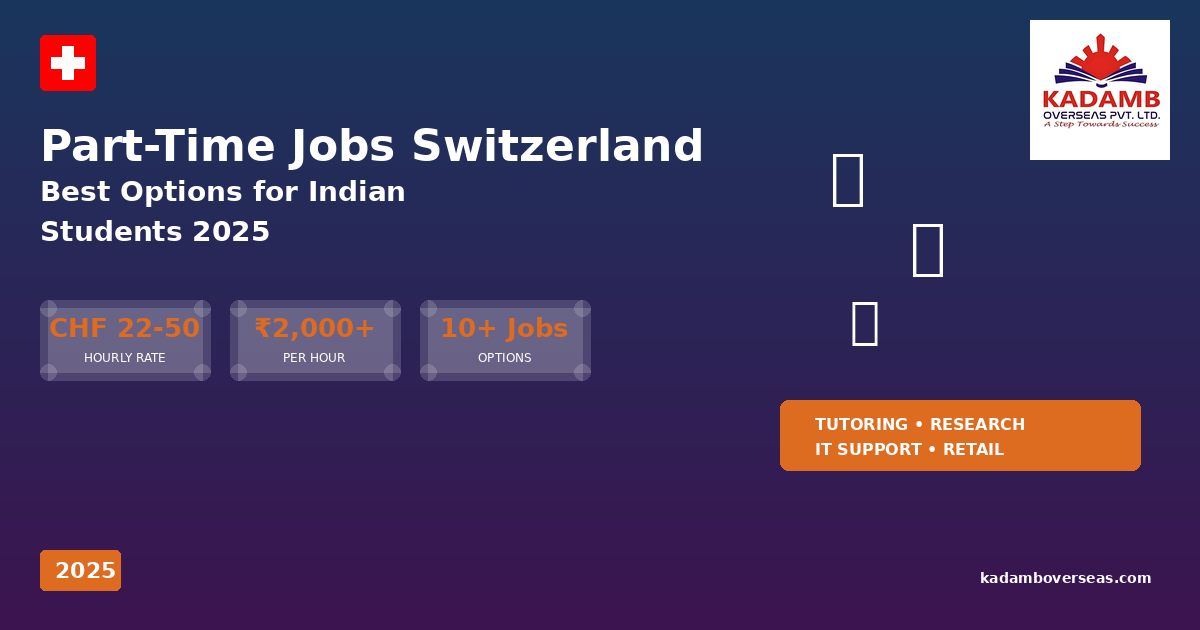 Part-Time Jobs in Switzerland for Indian Students