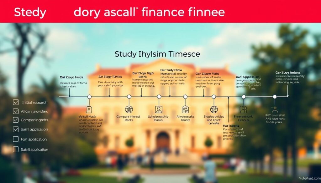 study abroad finance options timeline