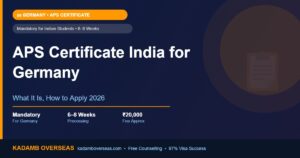 APS Certificate India for Germany 2026 — Complete Guide for Indian Students