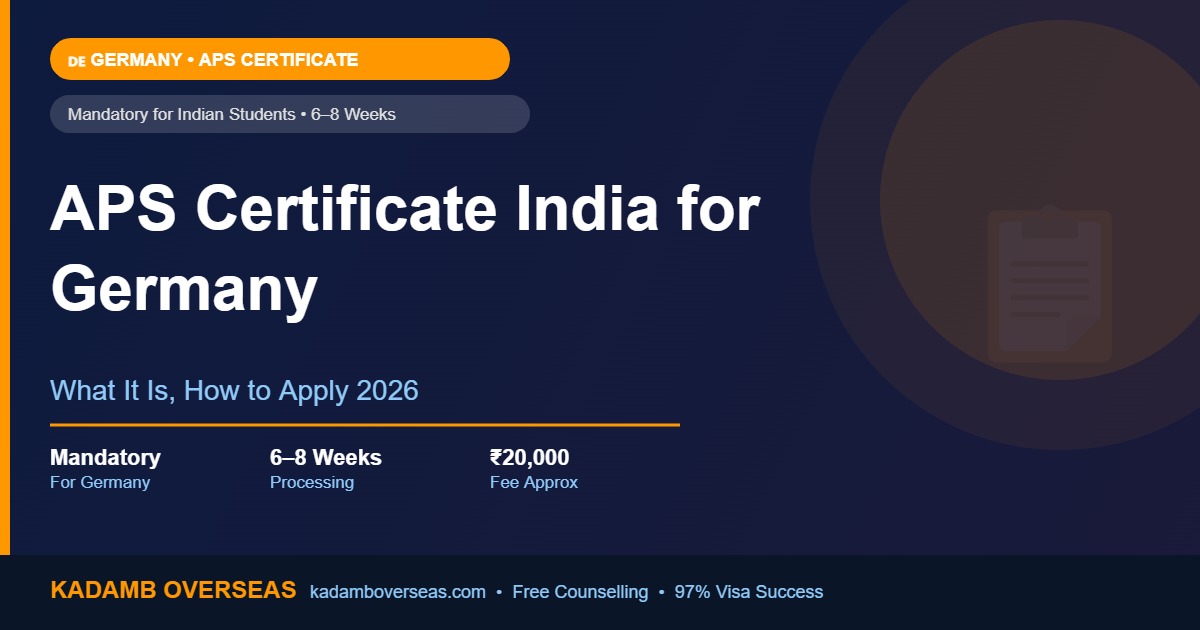 APS Certificate India for Germany