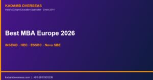 Best MBA Programs in Europe for Indian Students 2026: Rankings & ROI