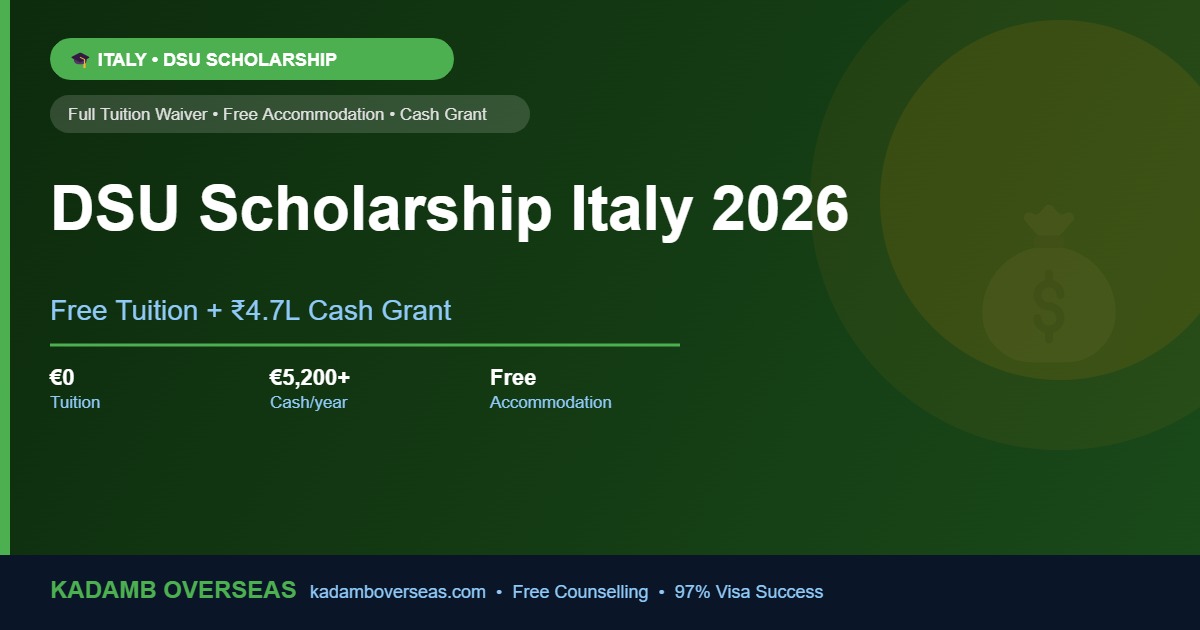 DSU Scholarship Italy 2026