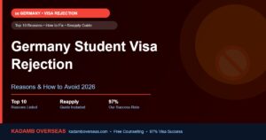 Germany Student Visa Rejection — Reasons and How to Fix It 2026