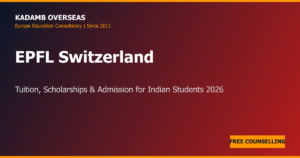 EPFL Tuition Fees, Scholarships and Admission for Indian Students 2026