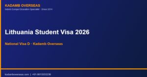Lithuania Student Visa for Indian Students 2026: Step-by-Step Guide