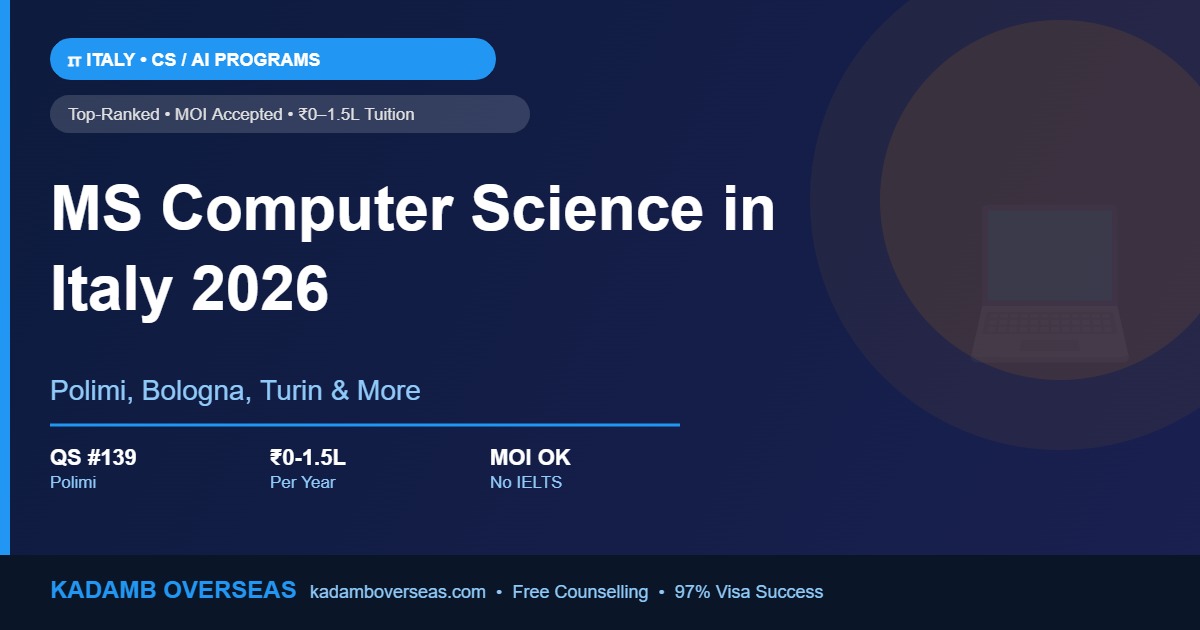 MS Computer Science in Italy 2026