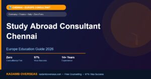 Study Abroad Consultant for Chennai Students — Europe 2026