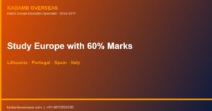 Study in Europe with 60% Marks 2026: Which Universities Accept Indian Students?