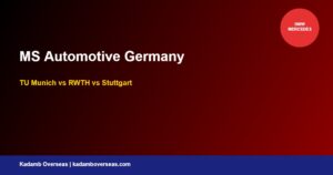 MS Automotive Engineering Germany 2026: TU Munich vs RWTH vs Stuttgart