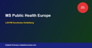 MS Public Health Europe 2026: Top Programs for Indian Healthcare Graduates