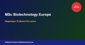 MSc Biotechnology Europe 2026: Top Universities for Indian Students