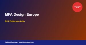 MFA and Design Masters Europe 2026: Top Programs for Indian Creative Students