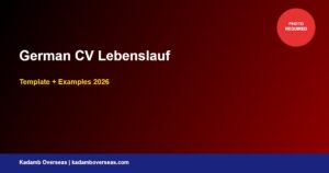 German CV (Lebenslauf) Format 2026: Template + Examples for Indian Graduates