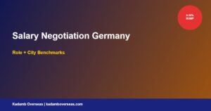 Salary Negotiation Germany 2026: What Indian Graduates Should Ask by Role and City