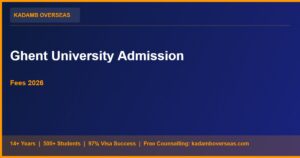 Ghent University (UGent) Admission, Fees & Scholarships for Indian Students 2026