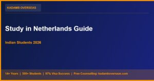 Study in Netherlands for Indian Students 2026 — Universities, Fees, Visa & Jobs