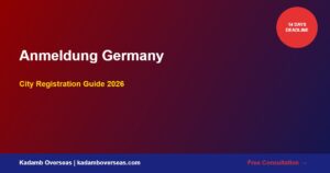 Anmeldung Germany 2026: Complete City Registration Guide for Indian Students