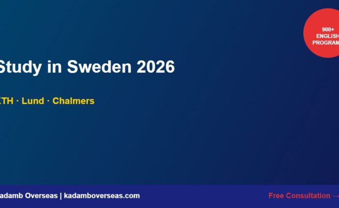 Study in Sweden 2026 KTH Lund Chalmers Indian Students
