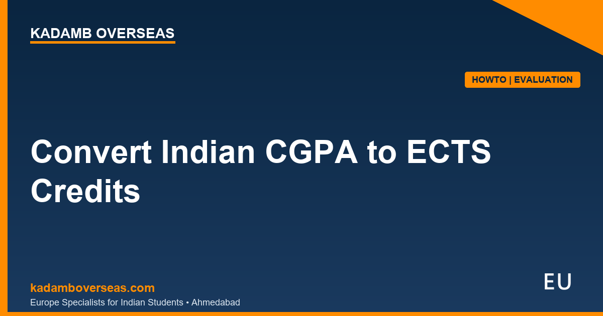 Convert Indian CGPA to ECTS Credits