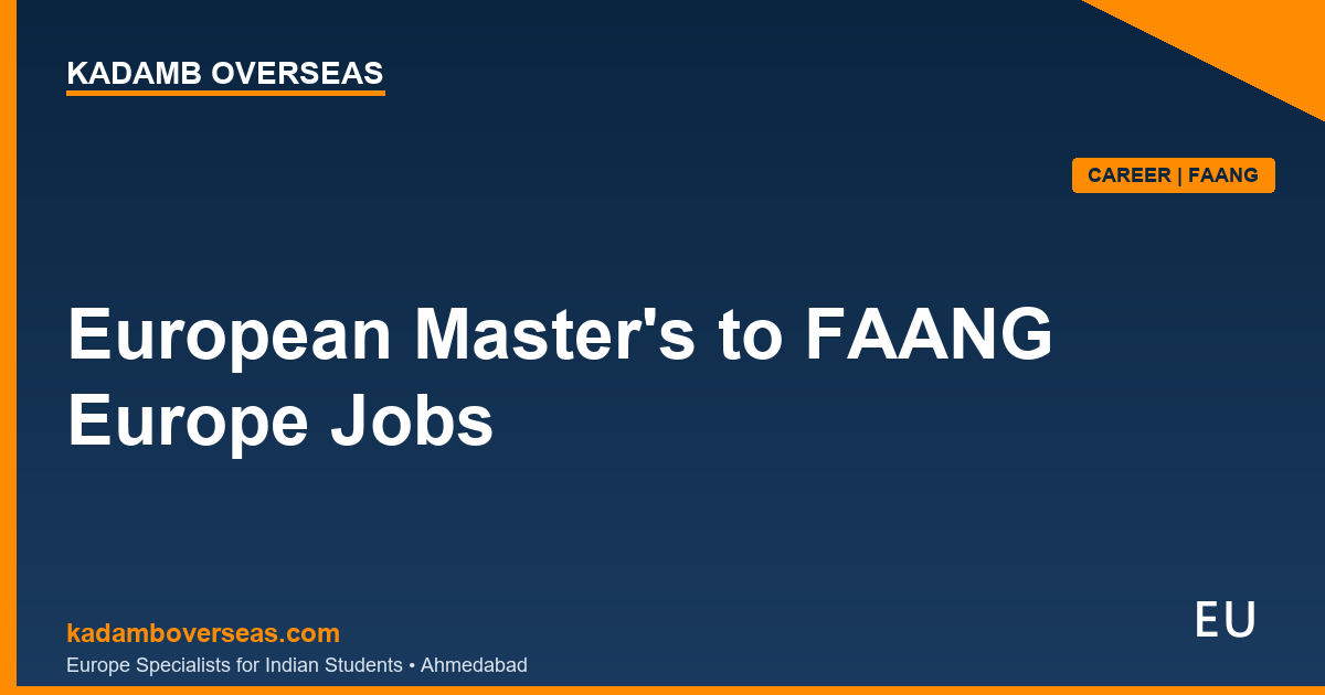 European Master's to FAANG Europe Jobs
