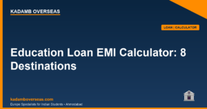Education Loan EMI Calculator: 8 Europe Destinations 2026