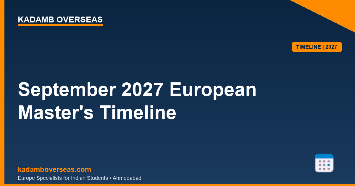 September 2027 European Master's Timeline