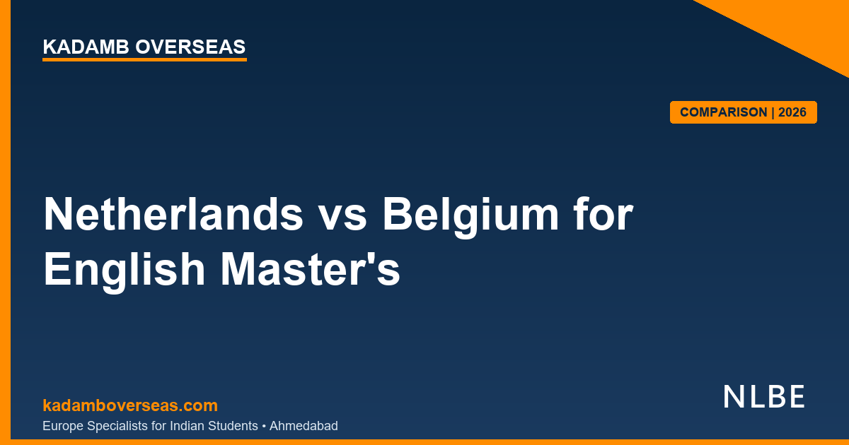 Netherlands vs Belgium for English Master's