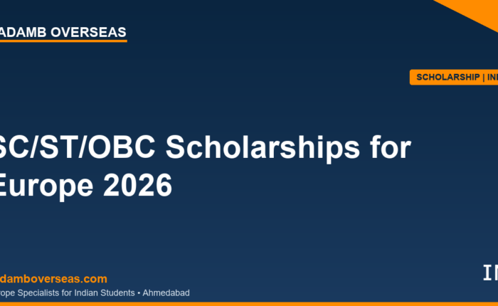 SC ST OBC Scholarships for Europe 2026