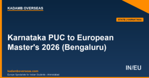 Karnataka PUC to European Master’s 2026