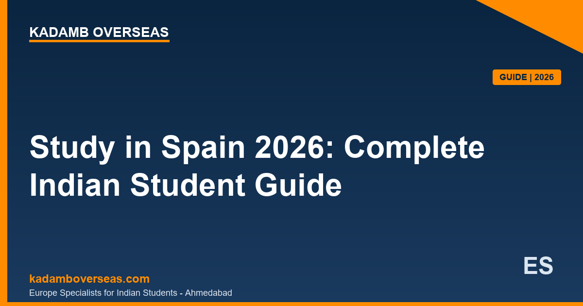 Study in Spain 2026 Indian students