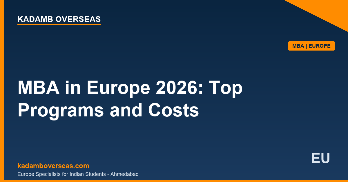 MBA in Europe 2026 top programs costs