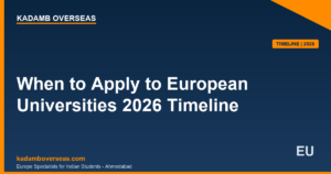 When to Apply European Universities 2026