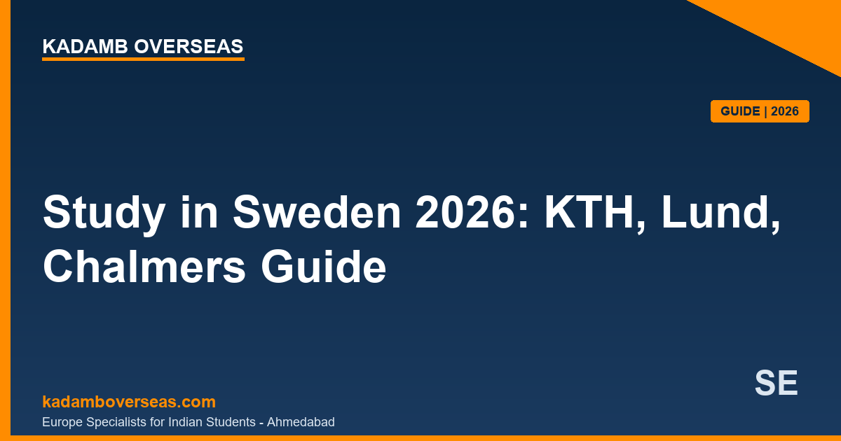 Study in Sweden 2026 KTH Lund Chalmers