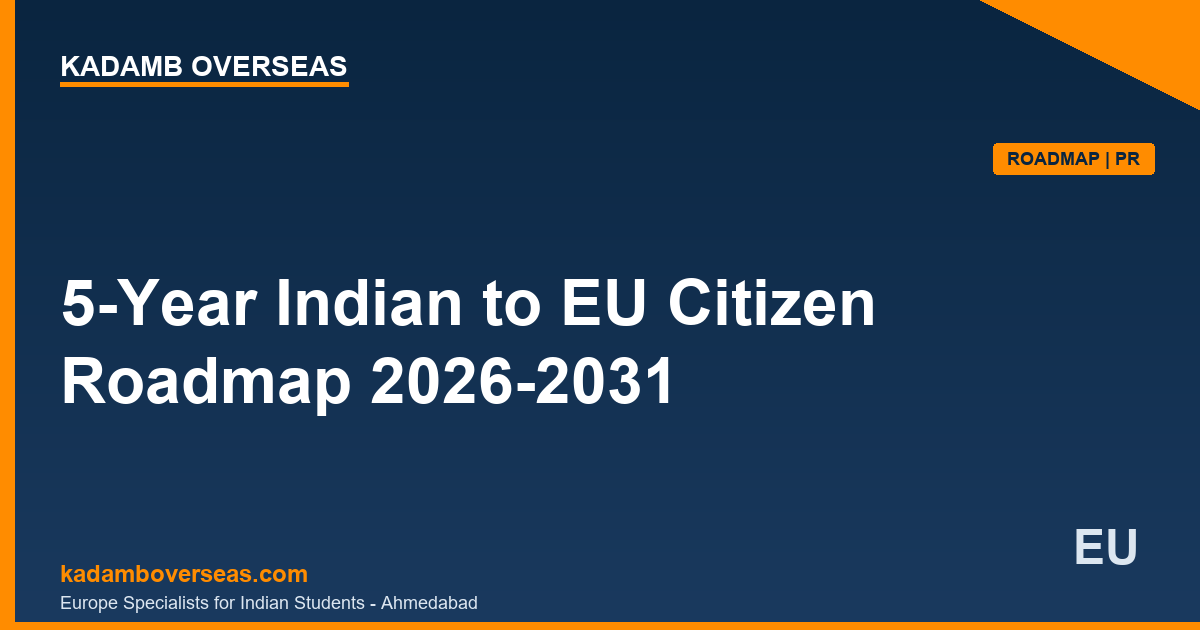 5-year Indian to EU citizen roadmap